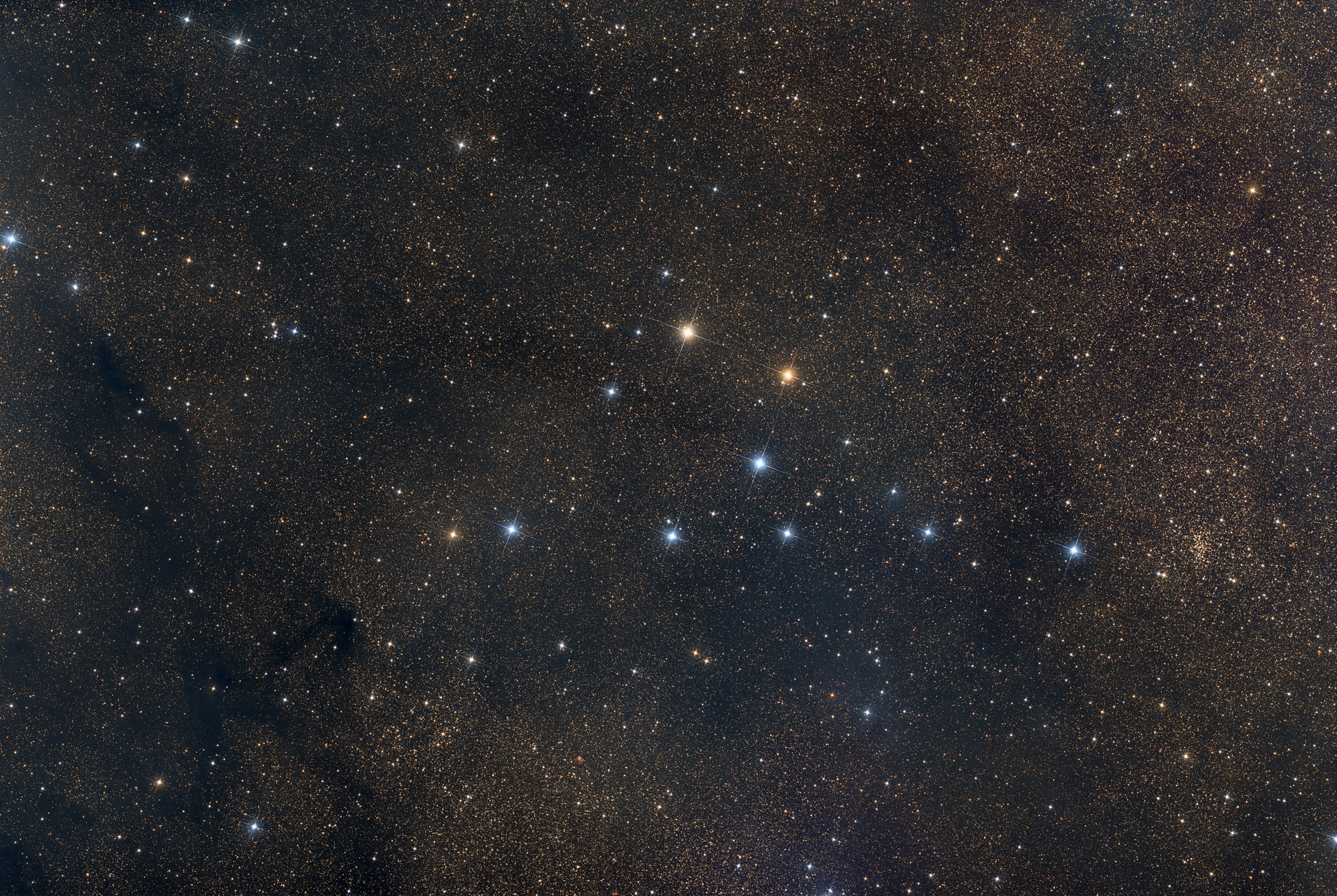 Collinder 399, Brocchi's Cluster or simply Coathanger Cluster is an asterism in the constellation Fox in the northern sky.